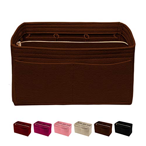 Purse Organizer Insert with Zipper Felt Bag Organizer Handbag Organizer Insert Bag In Bag Organizer