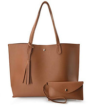 
                        
                          Load image into Gallery viewer, Minimalist Clean Cut Pebbled Faux Leather Tote Womens Shoulder Handbag
                        
                      