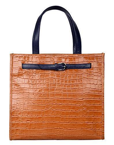 Antonio Valeria Emma Croco Print Leather Tote Bag For Women - JOY2ESpree