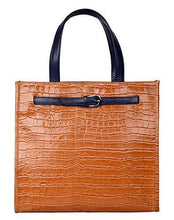 
                        
                          Load image into Gallery viewer, Antonio Valeria Emma Croco Print Leather Tote Bag For Women - JOY2ESpree
                        
                      