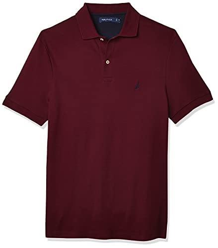 Nautica Men's Classic Fit Short Sleeve Solid Soft Cotton Polo Shirt - JOY2ESpree