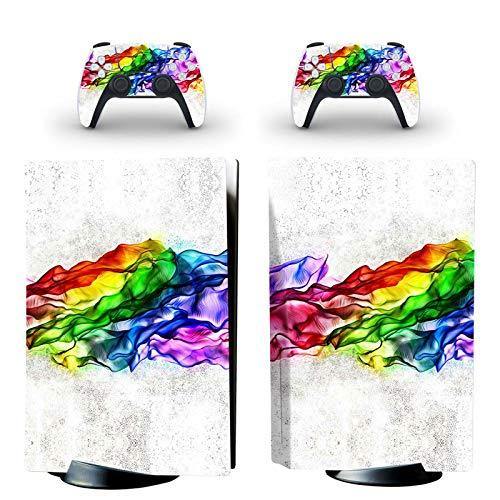 gotor Vinyl Skin Decals Cover Wrap Sticker Faceplate for PS5 Playstation 5 Console and 2 Controllers Skins (PS5 (Not The Digital Edition), B01) - JOY2ESpree