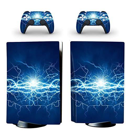 gotor Vinyl Skin Decals Cover Wrap Sticker Faceplate for PS5 Playstation 5 Console and 2 Controllers Skins (PS5 (Not The Digital Edition), B01) - JOY2ESpree