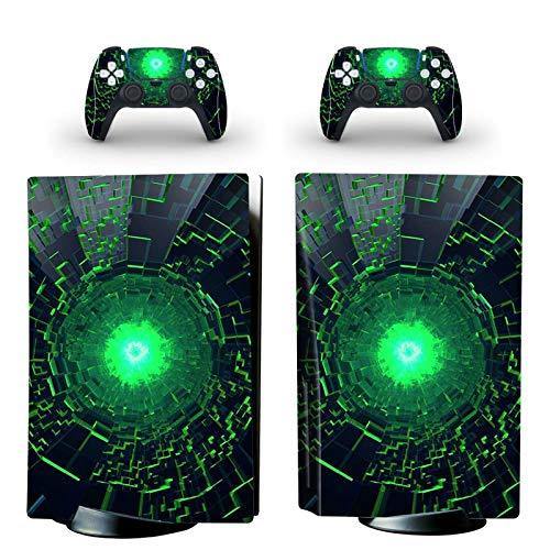 gotor Vinyl Skin Decals Cover Wrap Sticker Faceplate for PS5 Playstation 5 Console and 2 Controllers Skins (PS5 (Not The Digital Edition), B01) - JOY2ESpree