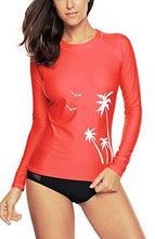 
                        
                          將圖片載入圖庫檢視器 CharmLeaks Women's Long Sleeve Rashguard UPF 50 Sun Protection Swimsuit Top Striped Swim Shirts
                        
                      