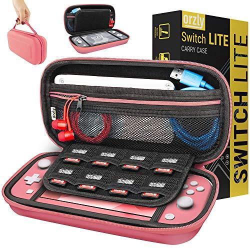 Orzly Case for Nintendo Switch Lite - Portable Travel Carry Case with Storage for Switch Lite Games & Accessories [Turquoise Blue Edition] - JOY2ESpree