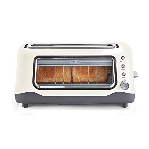 Dash Clear View Toaster: Extra Wide Slot Toaster with Stainless Steel Accents + See Through Window - JOY2ESpree