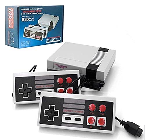Sorlakar Retro Game Console, AV Output NES Console with Built-in 620 Classic Video Games and 2 Controllers Plug and Play for Kids and Adults (A) - JOY2ESpree