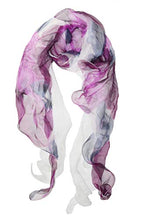
                        
                          Load image into Gallery viewer, Double Layer Silk scarf, Floral Ruffle Silk Scarf, Summer scarf
                        
                      