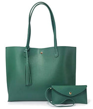 
                        
                          Load image into Gallery viewer, Minimalist Clean Cut Pebbled Faux Leather Tote Womens Shoulder Handbag
                        
                      