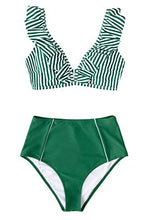 
                        
                          गैलरी व्यूवर में इमेज लोड करें, CUPSHE Women's High Waist Bikini Swimsuit Ruffle Floral Print Two Piece Bathing Suit
                        
                      