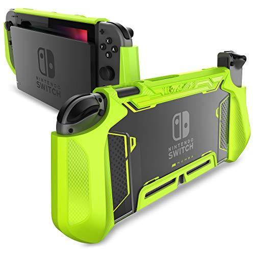 Mumba Dockable Case Compatible for Nintendo Switch, [Blade Series] TPU Grip Protective Cover Case with Ergonomic Design and Comfort Grip (Clear) - JOY2ESpree