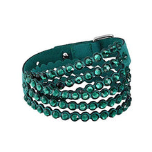 
                        
                          Cargar imagen en el visor de la galería, SWAROVSKI Women's Leather Look Crystal Power Bracelet Collection - JOY2ESpree
                        
                      