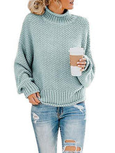 
                        
                          画像をギャラリービューアに読み込む, Saodimallsu Womens Turtleneck Oversized Sweaters Batwing Long Sleeve Pullover Loose Chunky Knit Jumper - JOY2ESpree
                        
                      