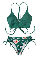 
                        
                          गैलरी व्यूवर में इमेज लोड करें, CUPSHE Women's Lace Up Bikini Swimsuit Adjustable Shoulder Straps Sets
                        
                      