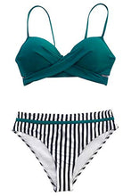 
                        
                          Muat gambar ke penampil Galeri, CUPSHE Women's Wrap Top Floral Bottom Bathing Suit Two Piece Sexy Swimsuit
                        
                      