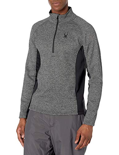 Spyder Active Sports Men's Outbound Half Zip Mid-Weight Mock Neck Sweater