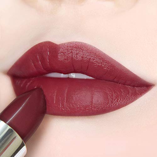 Semi Matte Vegan Lipstick with Creamy Satin Finish, Burnt Sienna