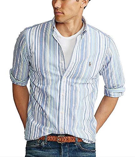 Polo Ralph Lauren Mens Classic Fit Oxford Longsleeve Buttondown Shirt