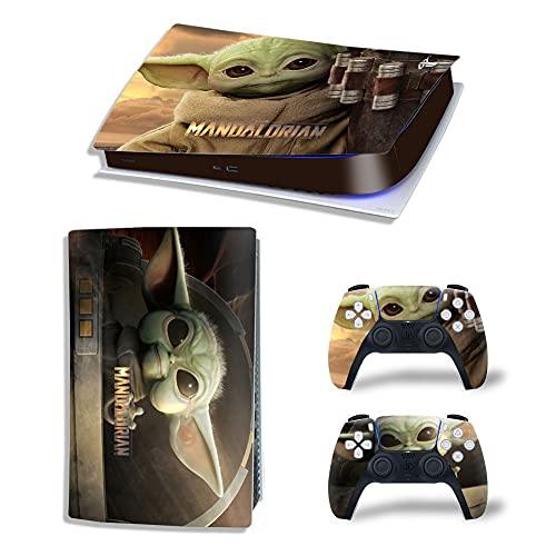 Mmoptop PS5 Skin for Playstation 5 Disc Version Console and Controller Vinyl Cover Skins Wrap - Black Pan-Ther - JOY2ESpree