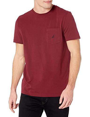Nautica Men's Solid Crew Neck Short-Sleeve Pocket T-Shirt - JOY2ESpree