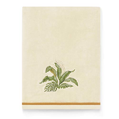 Tommy Bahama Palmiers Hand Towel, 28 x 16, Ivory