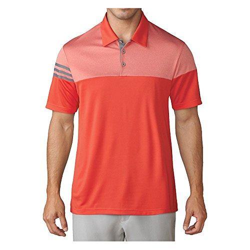 adidas Golf Men's 3-Stripes Heather Block Polo - JOY2ESpree