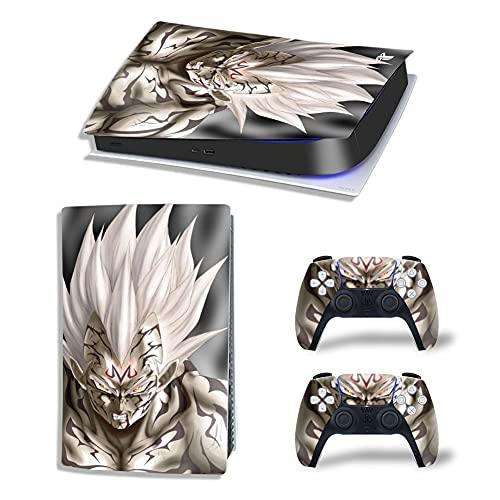 Mmoptop PS5 Skin for Playstation 5 Disc Version Console and Controller Vinyl Cover Skins Wrap - Black Pan-Ther - JOY2ESpree