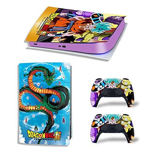 Mmoptop PS5 Skin for Playstation 5 Disc Version Console and Controller Vinyl Cover Skins Wrap - Black Pan-Ther - JOY2ESpree
