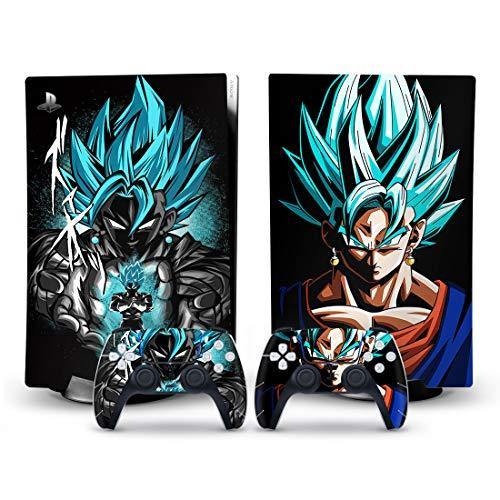 Mmoptop PS5 Skin Dragon-Ball Goku for Playstation 5 Digital Edition with Console and Dualsense Controller Full Set - JOY2ESpree