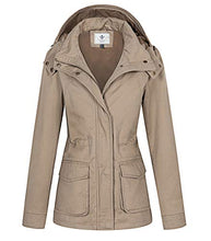 
                        
                          Load image into Gallery viewer, WenVen Women's Military Anorak Jacket Hoodie Lightweight Cotton Casual Coat - JOY2ESpree
                        
                      