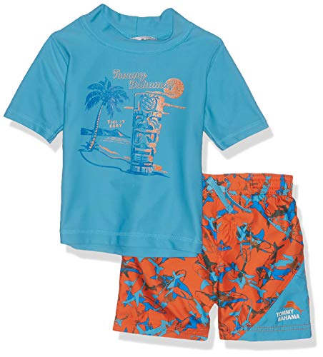 Tommy Bahama Boys' Rashguard and Trunks Swimsuit Set