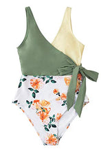 
                        
                          画像をギャラリービューアに読み込む, CUPSHE Women's One Piece Swimsuit Knotted Color Block Bathing Suit
                        
                      