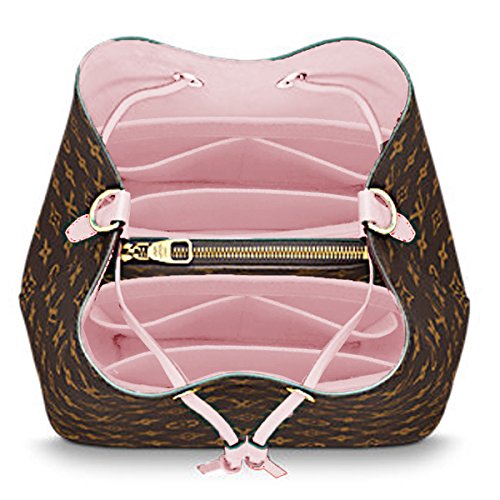 LEXSION Organizer,Bag Organizer,Insert purse organizer with 2 packs in one set fit LV NeoNoe Noé Series perfectly