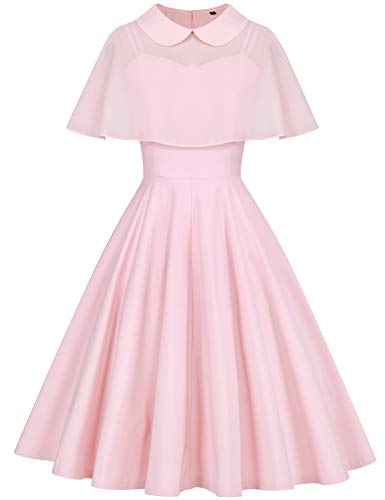GownTown Women's 1950s Cloak Two-Piece Cocktail Dress