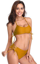 
                        
                          画像をギャラリービューアに読み込む, SHEKINI Women's Floral Printing Cutout Strappy Halter Swimsuits Bikini Suits
                        
                      