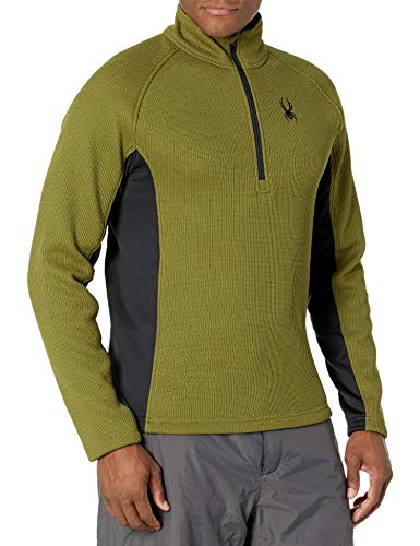 Spyder Active Sports Men's Outbound Half Zip Mid-Weight Mock Neck Sweater