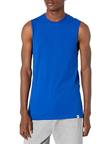 Russell Athletic Men's Cotton Performance Sleeveless Muscle T-Shirt