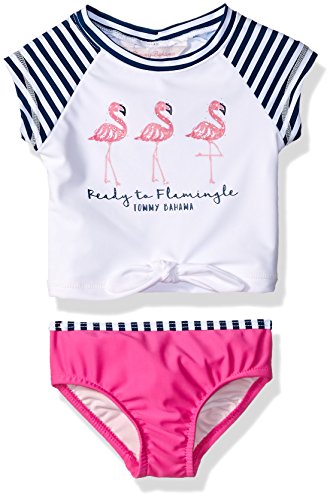 Tommy Bahama Girls' 2-Piece Rashguard and Swim Bottoms Set