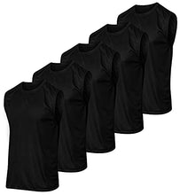 
                        
                          画像をギャラリービューアに読み込む, Real Essentials 5 Pack: Men's Mesh Active Athletic Tech Tank Top - Workout &amp; Training Activewear
                        
                      