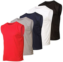 
                        
                          画像をギャラリービューアに読み込む, Real Essentials 5 Pack: Men's Mesh Active Athletic Tech Tank Top - Workout &amp; Training Activewear
                        
                      