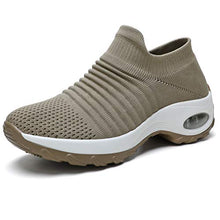 
                        
                          Load image into Gallery viewer, STQ Slip On Breathe Mesh Walking Shoes Women Fashion Sneakers Comfort Wedge Platform Loafers
                        
                      