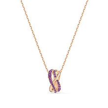 
                        
                          Muat gambar ke penampil Galeri, Swarovski Women's Twist Row Necklace Collection, Blue Crystals, Purple Crystals, Clear Crystals - JOY2ESpree
                        
                      