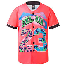 
                        
                          Muat gambar ke penampil Galeri, MOLPE 90s Hip Hop Clothing for Men and Women, Unisex Bel Air 23 Baseball Jersey, Mens Printed Urban Shirts for Party
                        
                      