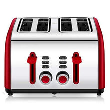 
                        
                          Cargar imagen en el visor de la galería, Toaster 4 Slice, CUSINAID 4 Wide Slots Stainless Steel Toasters with Reheat Defrost Cancel Function, 7-Shade Setting, Blue - JOY2ESpree
                        
                      