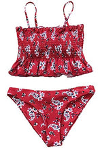 
                        
                          Muat gambar ke penampil Galeri, CUPSHE Women's High Waist Bikini Swimsuit Ruffle Smock Floral Print Two Piece Bathing Suit
                        
                      