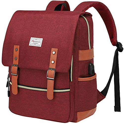 Modoker Vintage Laptop Backpack for Women Men,School College Backpack