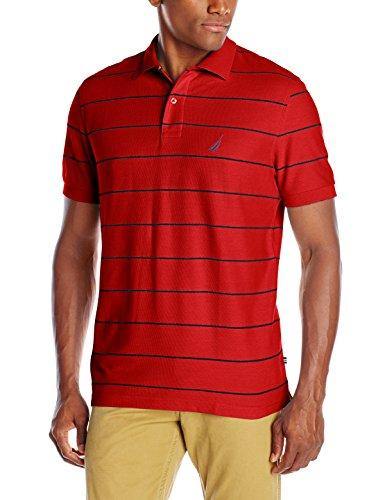 Nautica Men's Classic Short Sleeve Striped Polo T-Shirt - JOY2ESpree