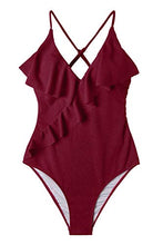 
                        
                          將圖片載入圖庫檢視器 CUPSHE Women's One Piece Swimsuit Ruffle Wrap Textured Beach Swimwear Bathing Suits
                        
                      