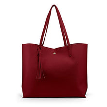 
                        
                          Cargar imagen en el visor de la galería, Oct17 Women Large Tote Bag - Tassels Faux Leather Shoulder Handbags, Fashion Ladies Purses Satchel Messenger Bags
                        
                      